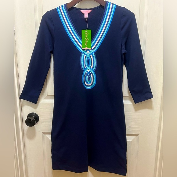 NWT Lilly Pulitzer Clarkson true navy - Picture 2 of 7